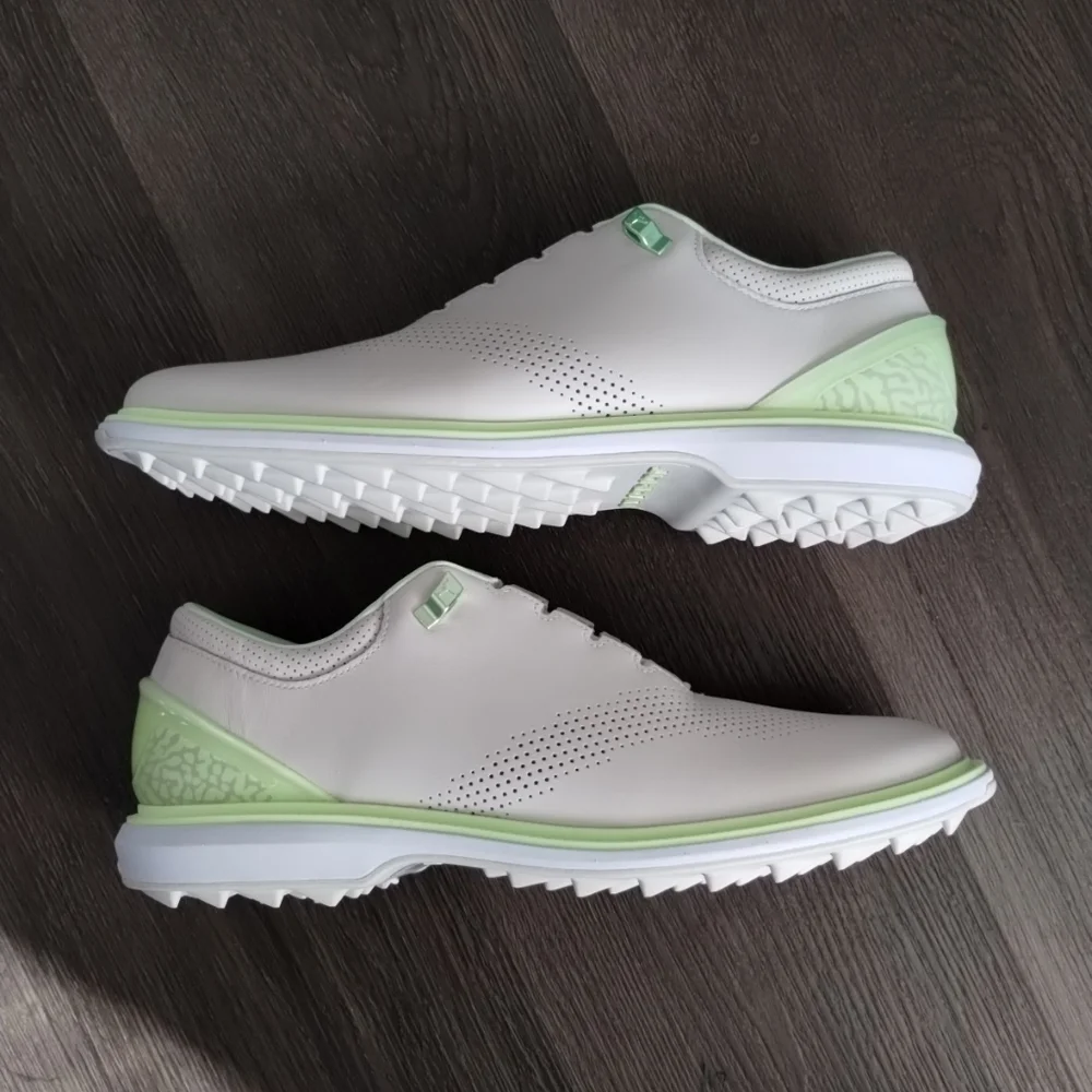 9.5 Or 10.5 Nike Jordan ADG 4 Golf Shoes Cleats Phantom Barely Volt DM0103-003 - Picture 3 of 11